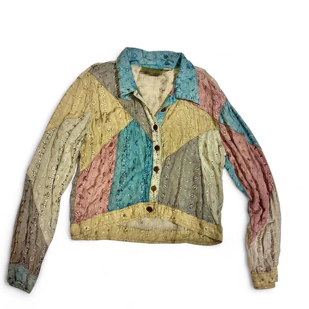 Sacred Threads Hippie Fairycore Patchwork Jacket